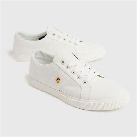 ralph lauren white sneakers women.